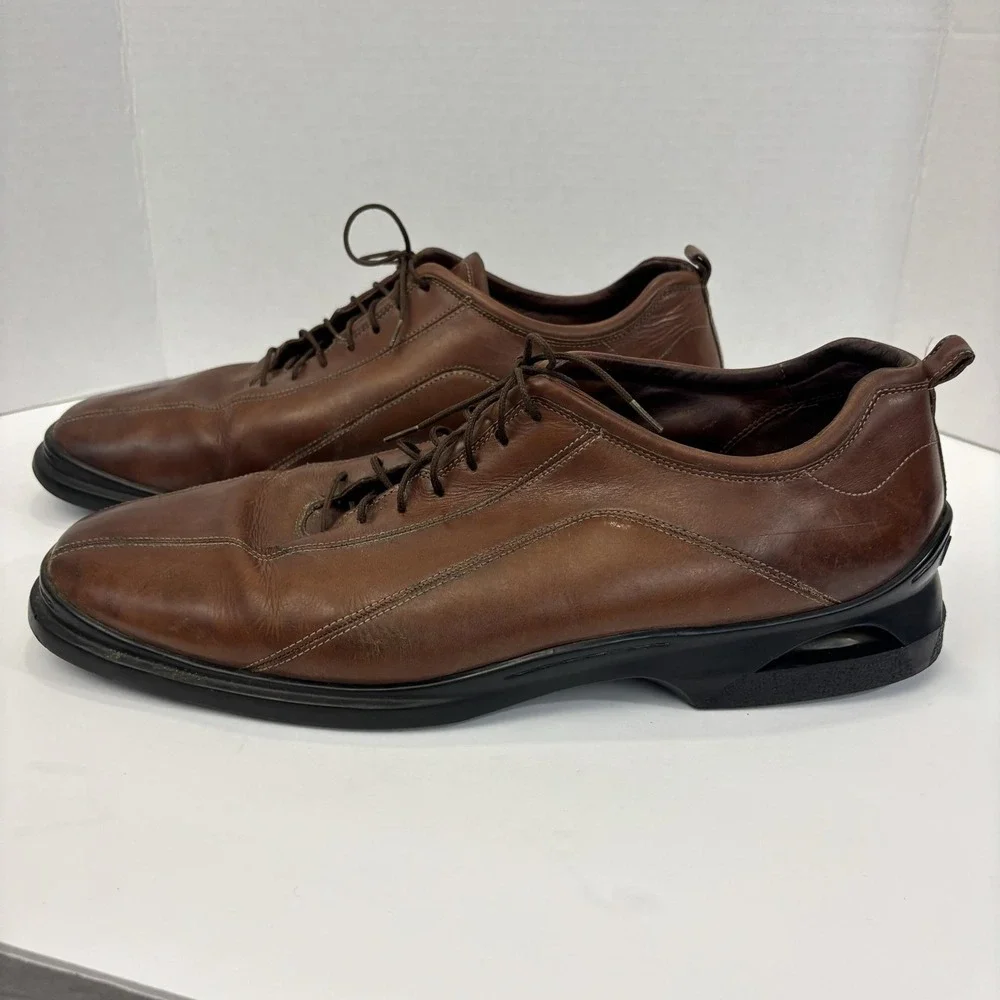 Cole Haan Air Leather Derby Dress Shoes Mens 15 Brown Formal Lace Up Preppy